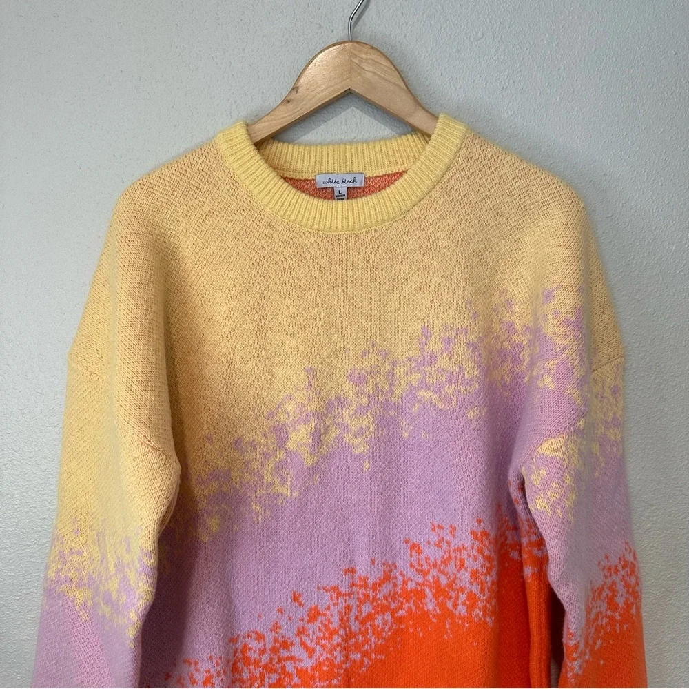 White Birch Vibrant Dusk To Dawn Sweater - Picture 4 of 11